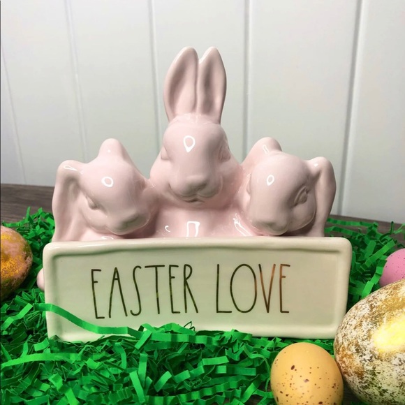 Rae Dunn Easter Love Bunnies Pink - Picture 2 of 4